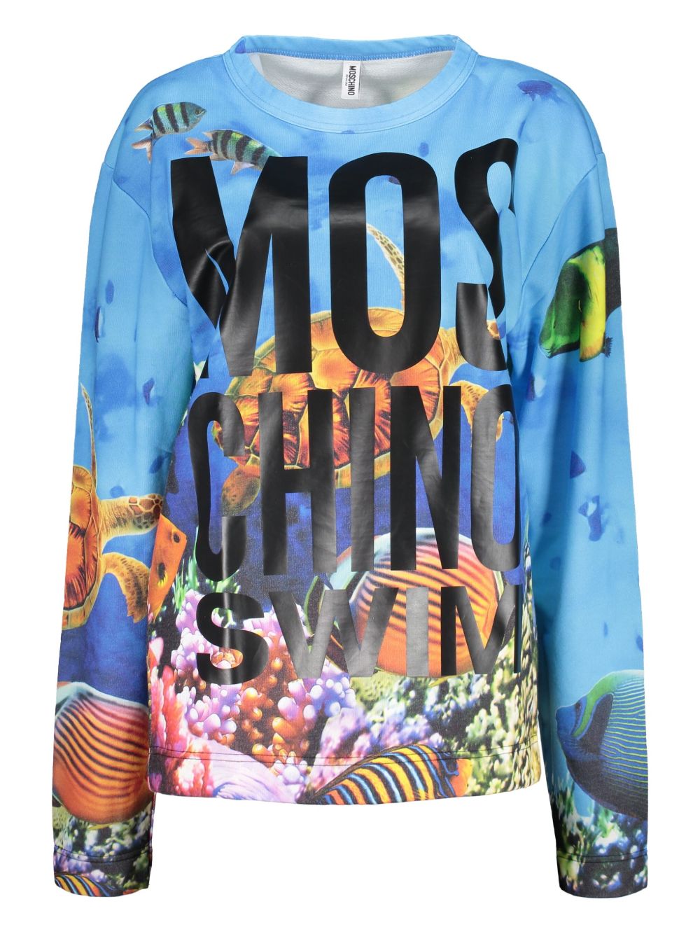 Moschino printed sweatshirt - Blue