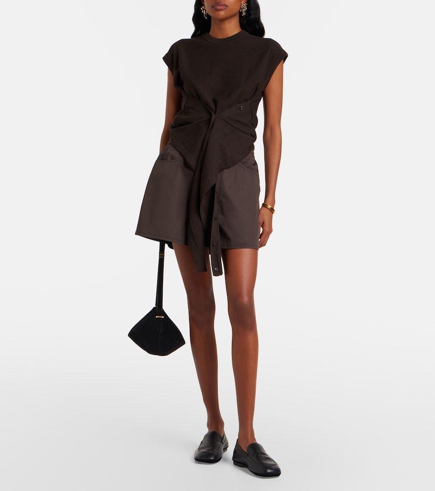 Cotton twill shorts