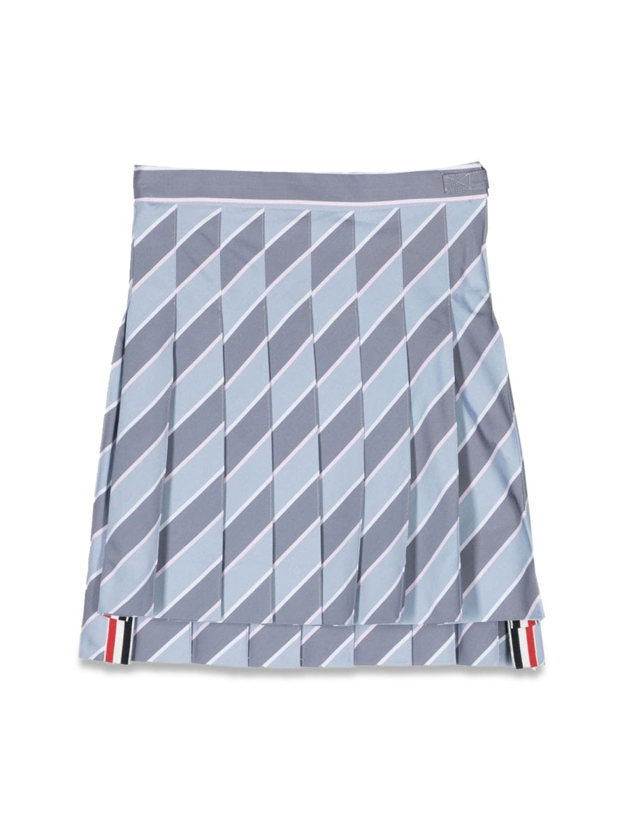 Children'S Seersucker Pleated Mini Skirt