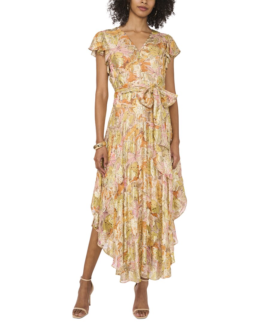 V-Neck Button Down Maxi Dress