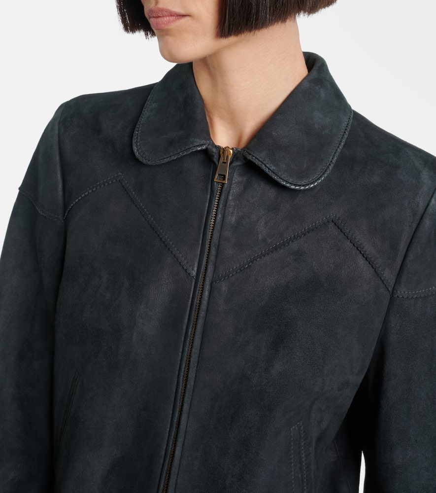 The Row Axelette suede jacket