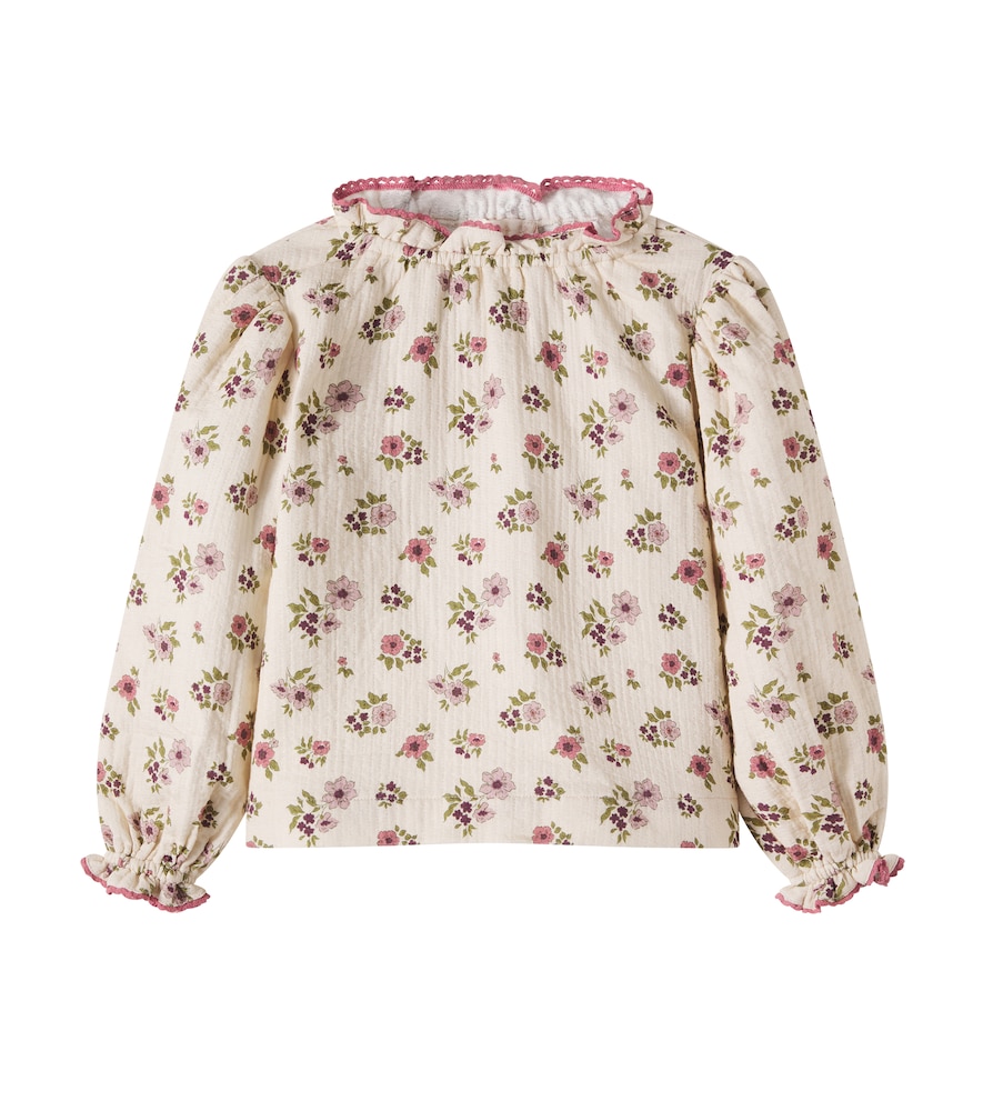 Zelie floral cotton top