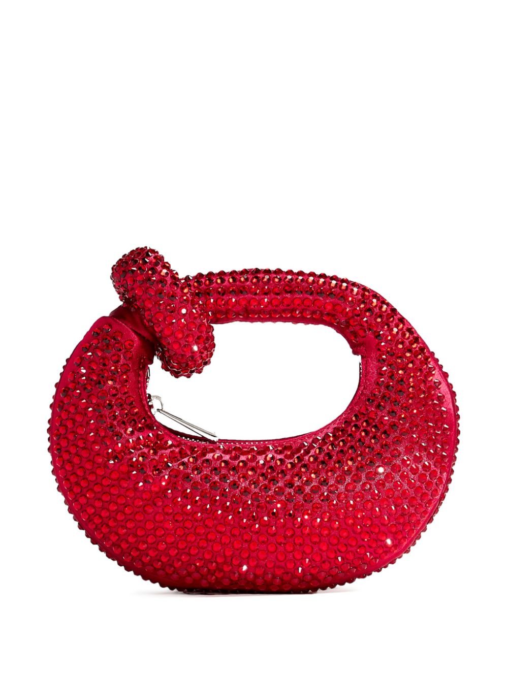 Abacus crystal-embellished tote bag - Red
