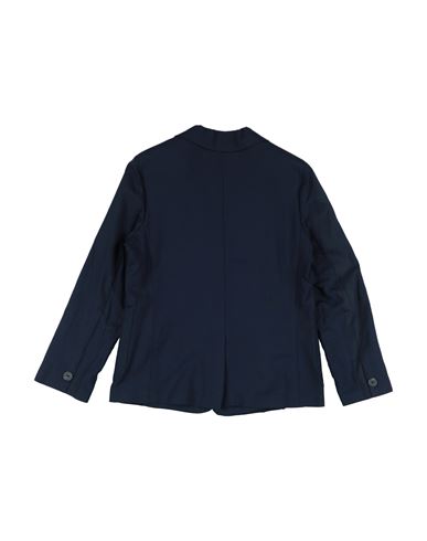 Kid Boy Blazer Midnight blue Size 15 Viscose, Linen