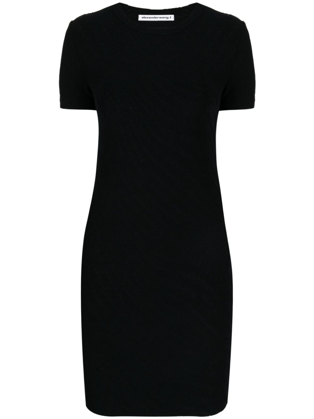 Short-sleeve minidress - Black