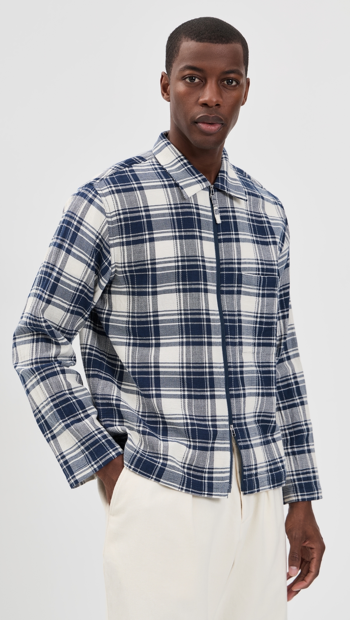 Zip Shirt Navy