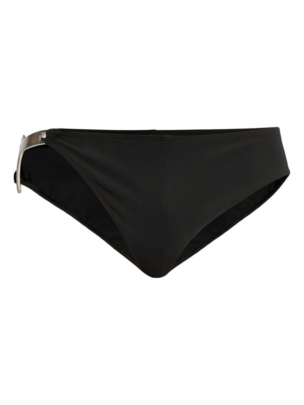 Plaque-detail swimming trunks - Black