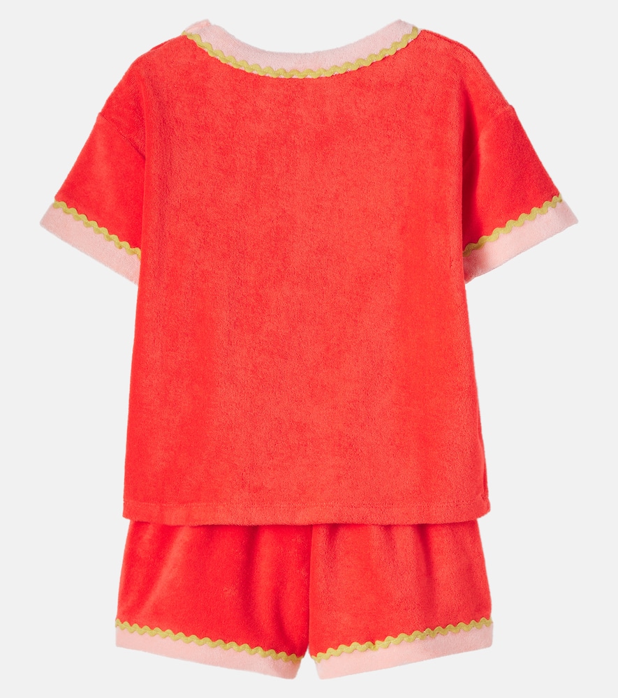 Livia cotton terry T-shirt and shorts set