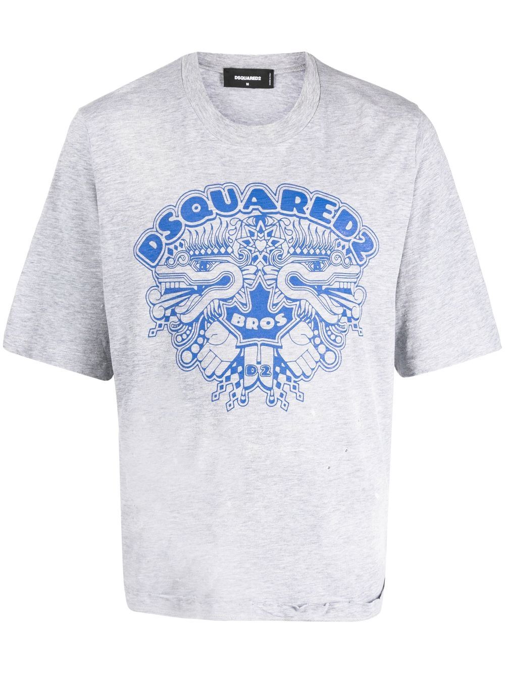 Graphic-logo print T-shirt - Grey