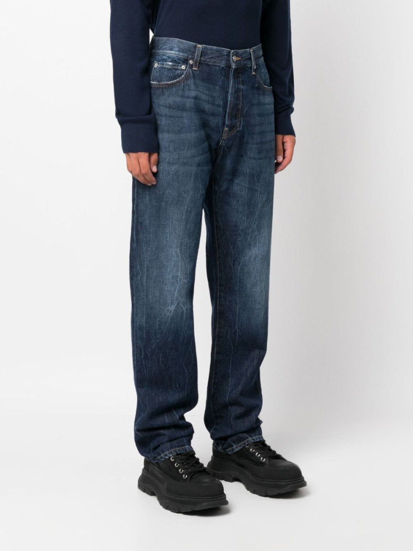 - Straight Leg Denim Jeans