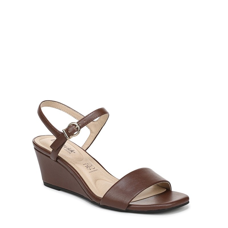 Women's Sawyer Wedge Dress Sandals (Cocoa Brown Faux Leather)