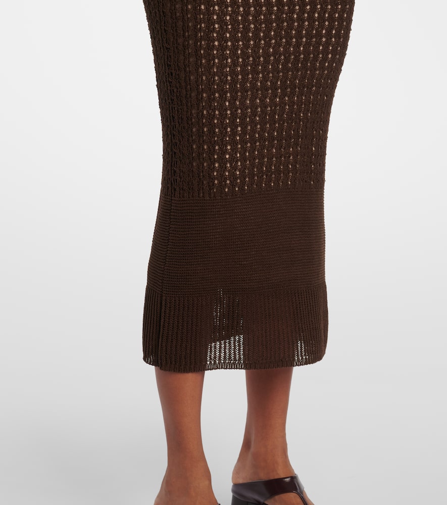Valois knitted cotton-blend maxi dress