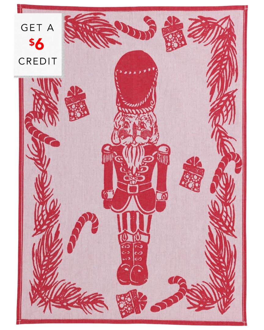 Set Of 2 Strofinaccio Nutcracker Dish Towels With $6 Credit