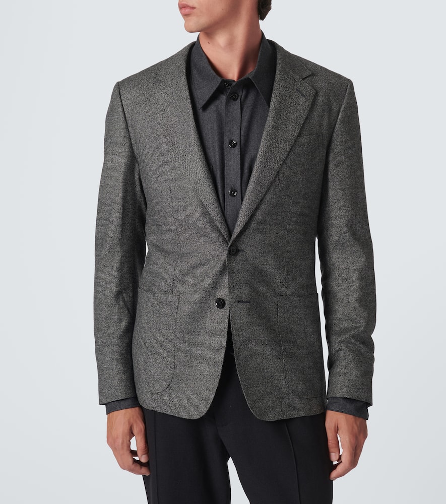 Wool-blend suit jacket