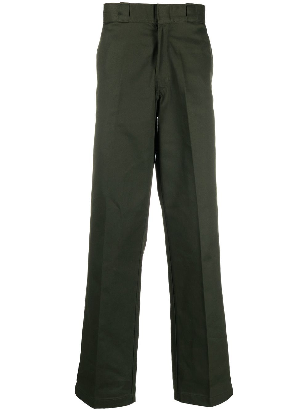 Straight-leg tailored trousers - Green