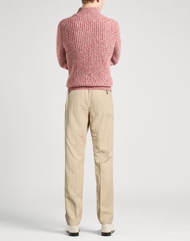 Man Pants Beige Size 34 Lyocell, Linen, Cotton