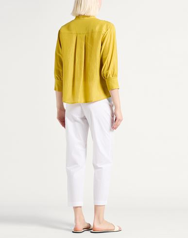 Woman Shirt Lime green Size 4 Linen, Rayon, Viscose