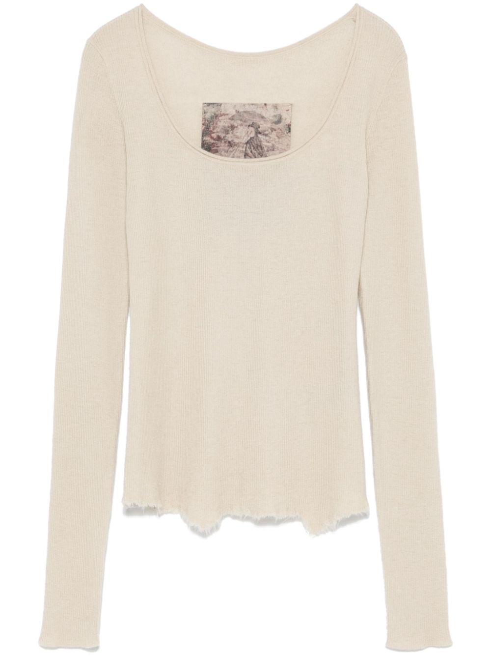 Cashmere top - Neutrals