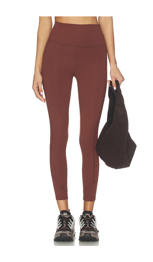 Halfdays Kara 7/8 Legging in Brown. L. Also in M, S