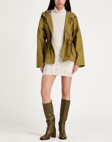 Woman Jacket Military green Size M Cotton
