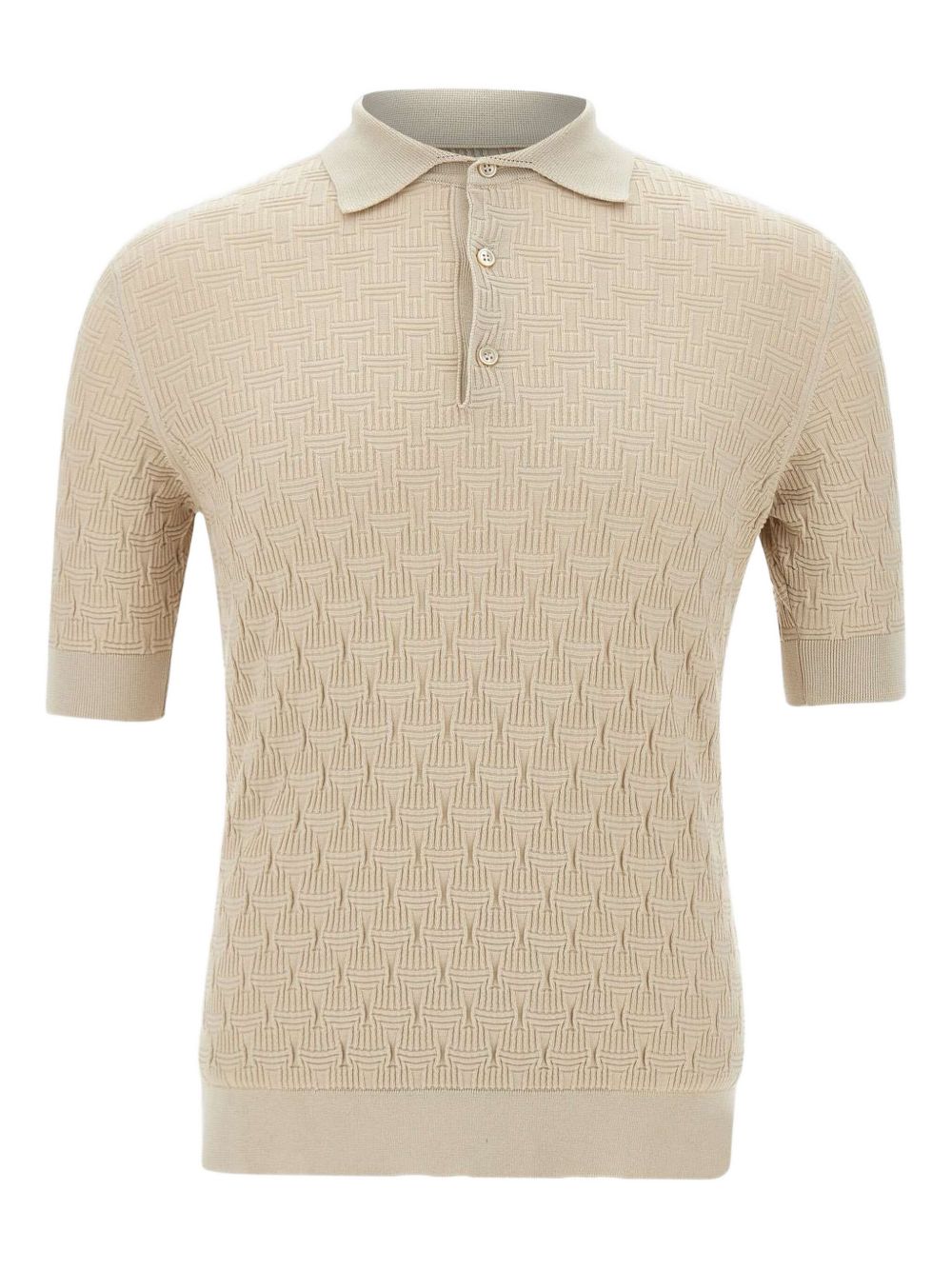 Short-sleeve polo shirt - Neutrals