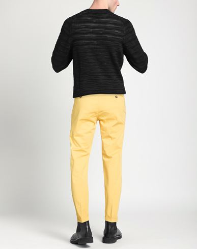 Man Pants Marigold Size 28 Cotton, Elastane