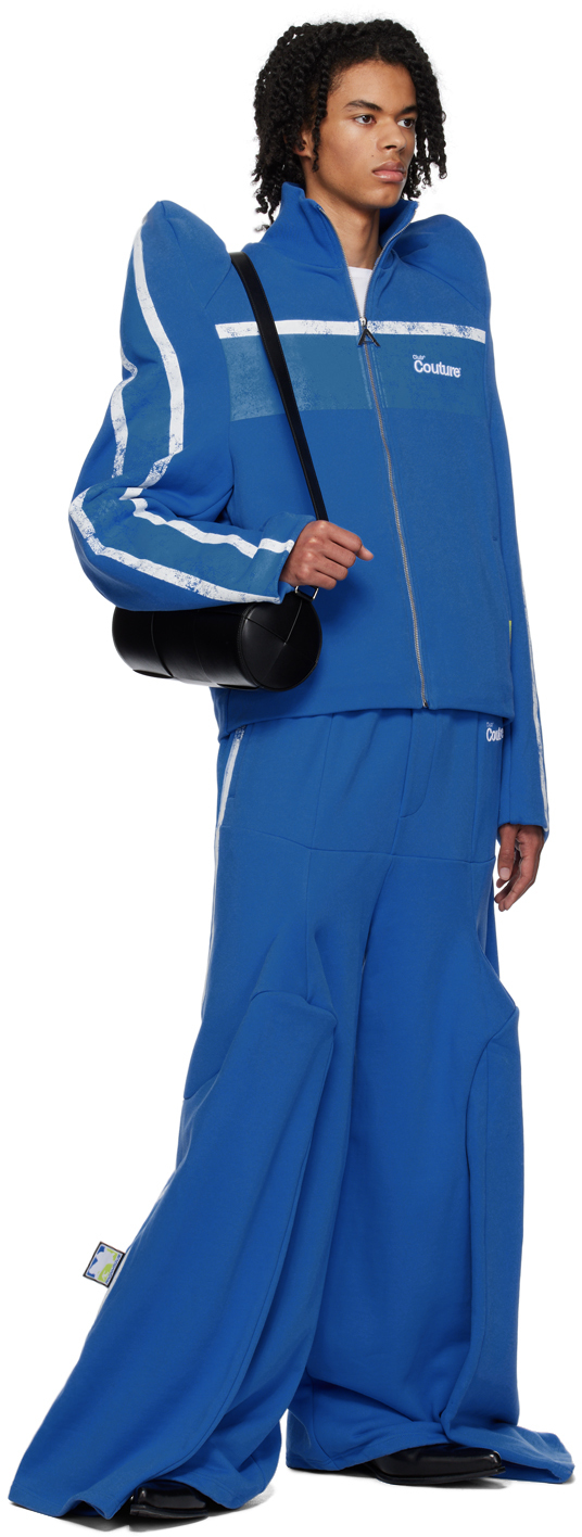 Blue panel sweatpants