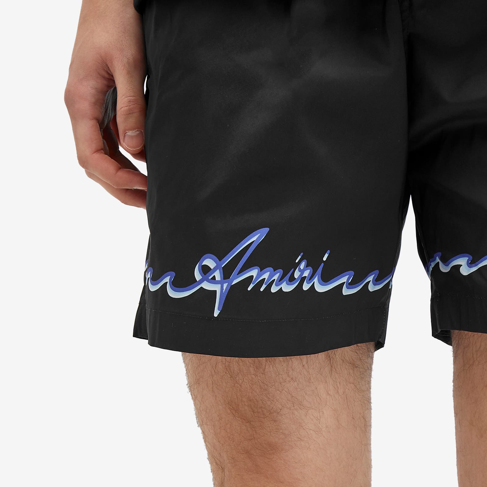 Men's Wave Swim Shorts in Black