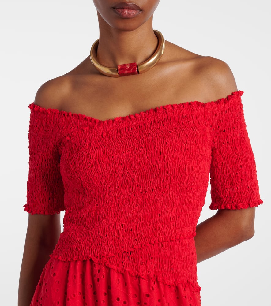 Soledad floral cotton maxi dress
