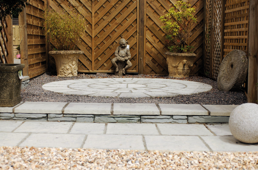 Weathered Moss Cathedral Paving Kit by Bowland Stone