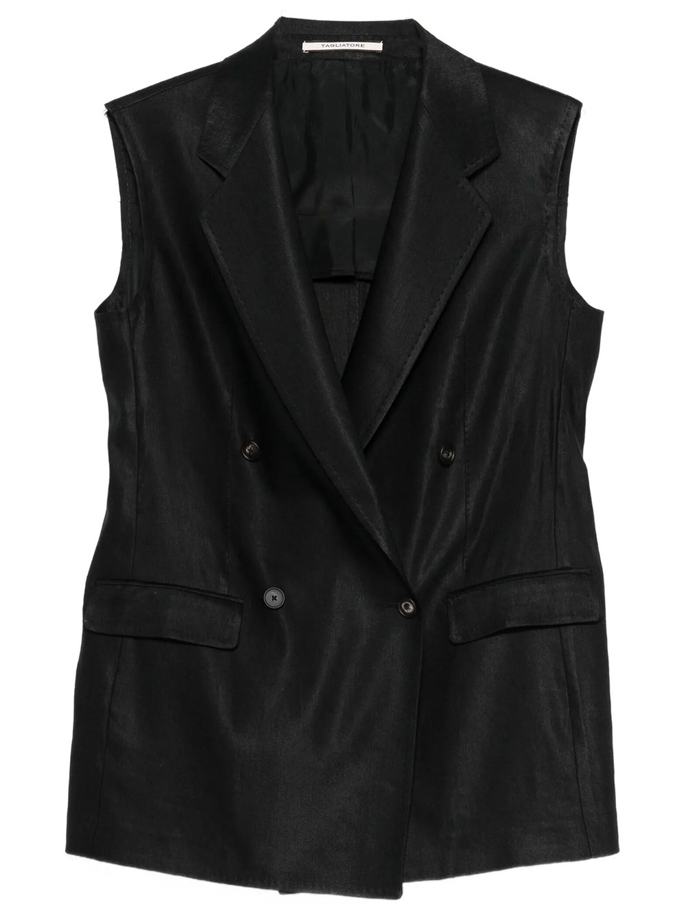 Double-Breasted Sleeveless Waistcoat