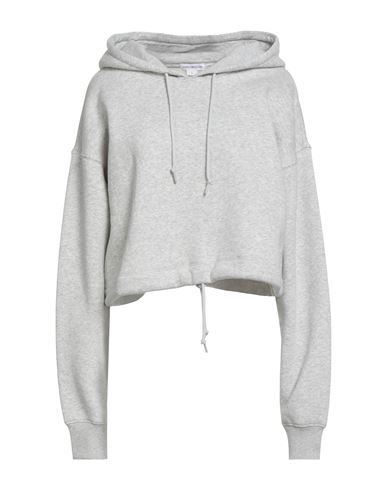 Woman Sweatshirt Grey Size L Cotton, Polyester
