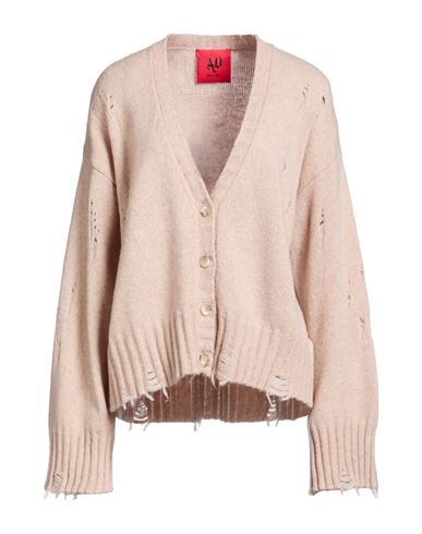 Woman Cardigan Beige Size XS Wool, Polyamide