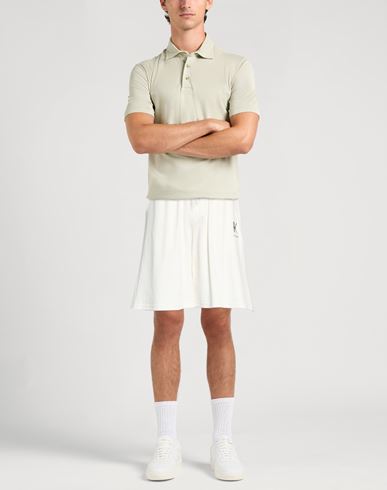 Man Shorts & Bermuda Shorts White Size XL Cotton, Polyester