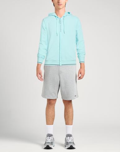 Man Sweatshirt Turquoise Size S Cotton, Elastane