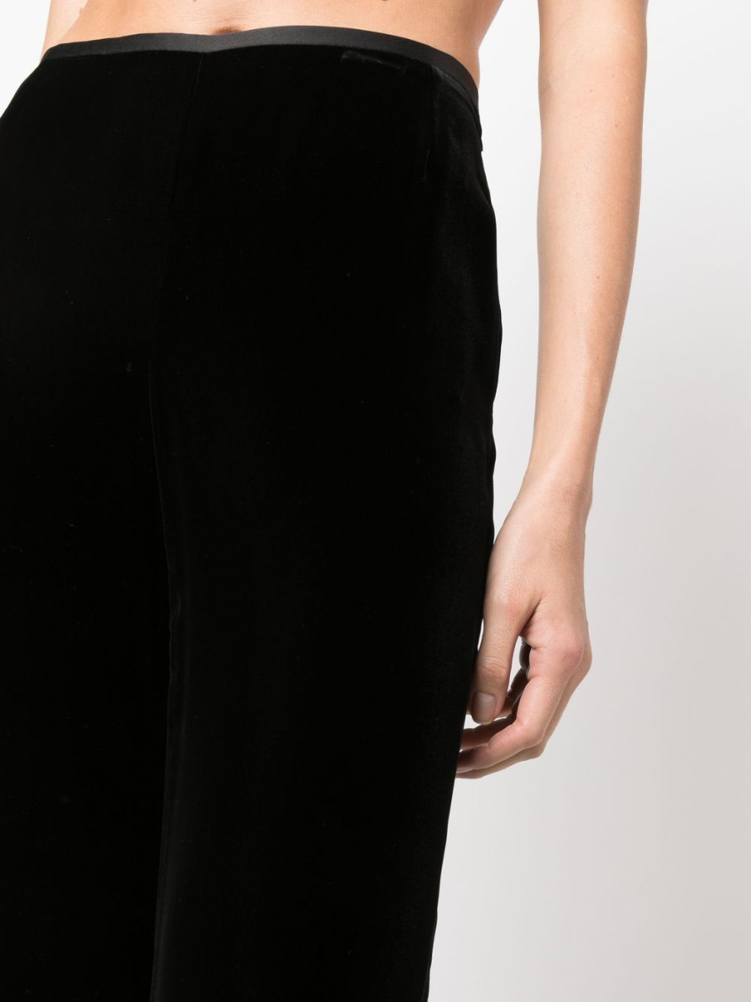 Wide Leg Velvet Pants