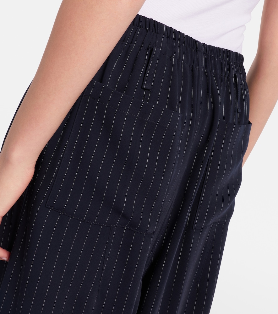 Oakdale pinstripe wide-leg pants