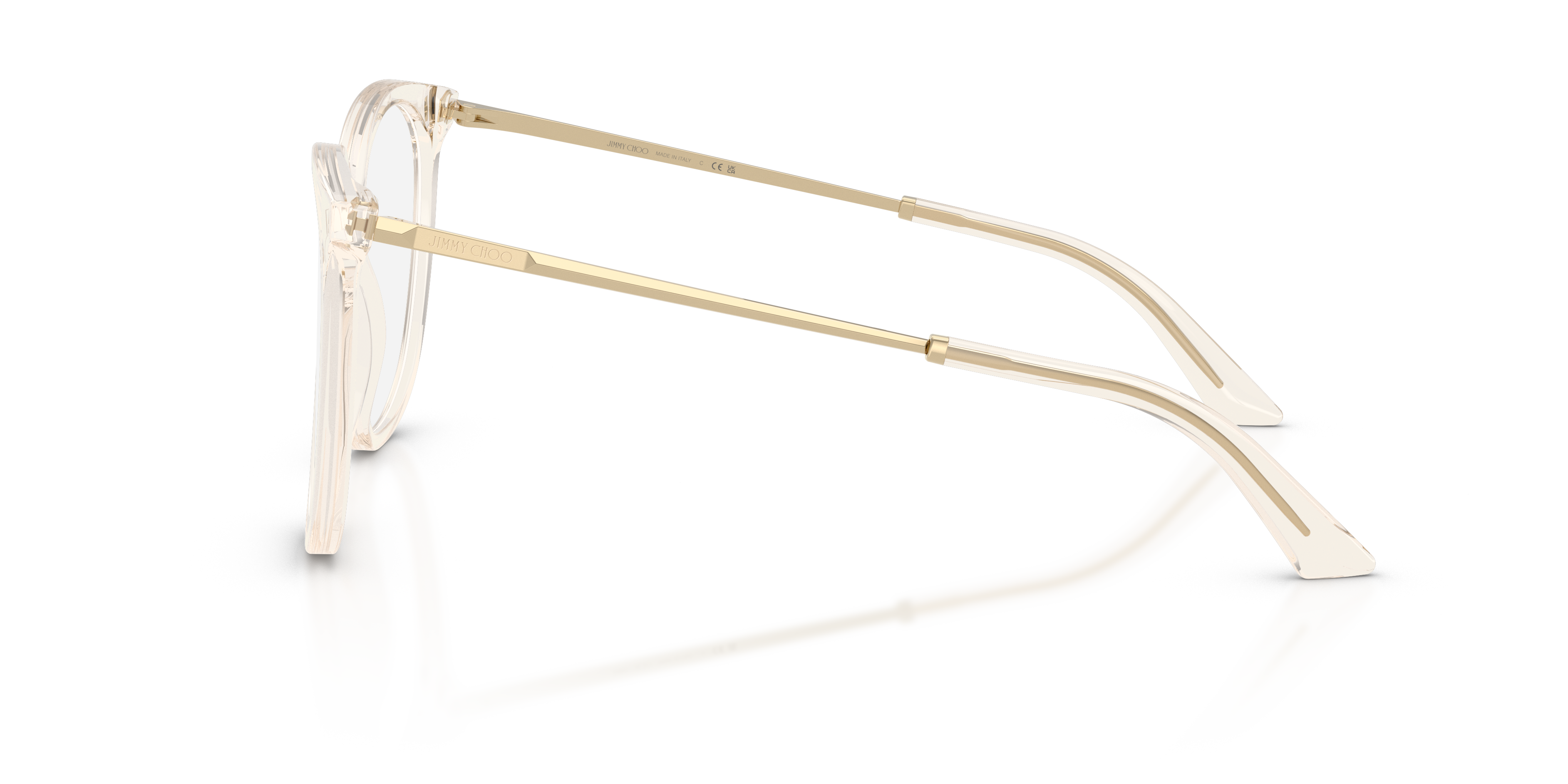 Jimmy Choo Donna Jimmy Choo JC3060 5107 Montature da vista Acetato Marrone Trasparente Pantos Normale
