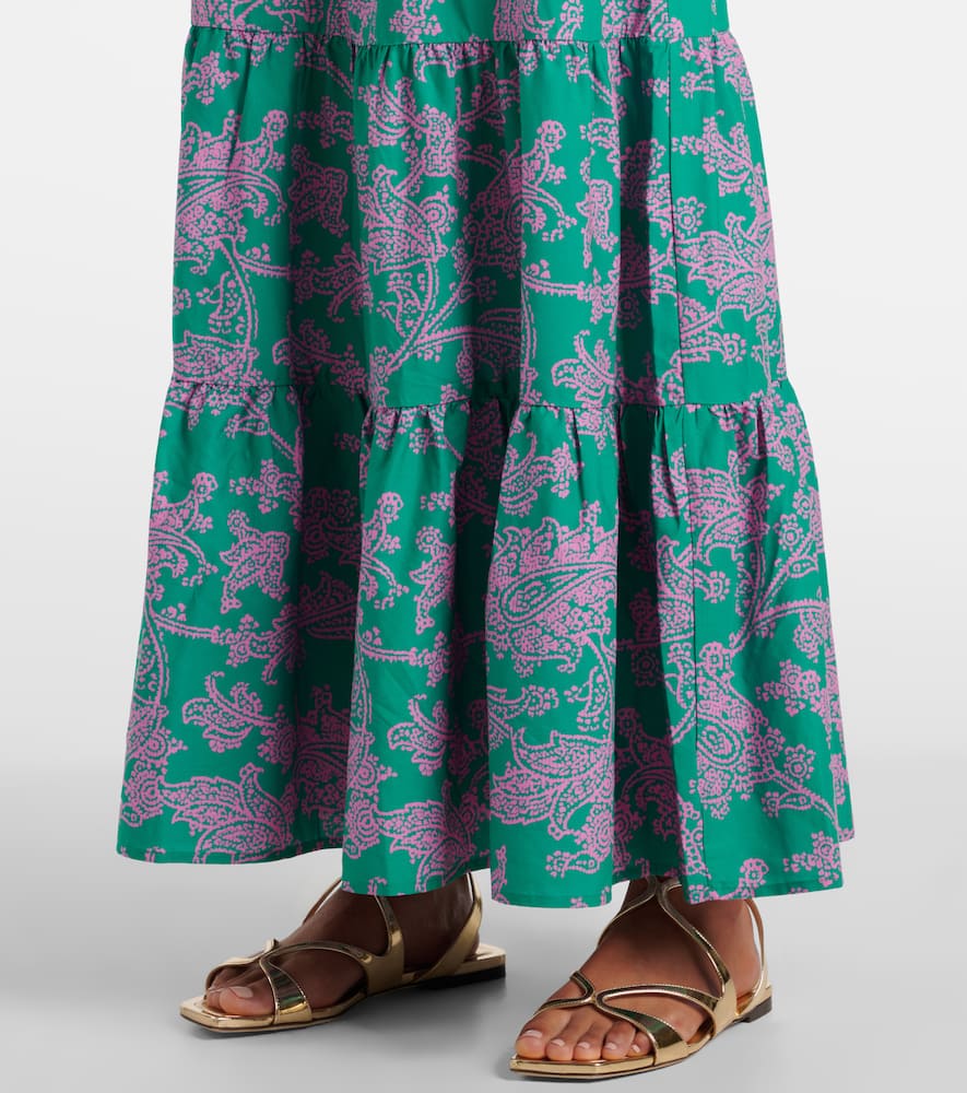 Santa Rosa paisley cotton-blend maxi dress