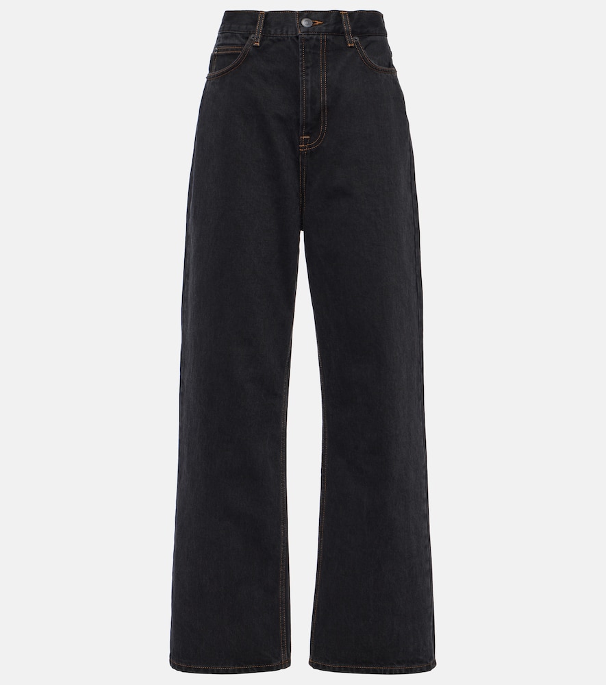 High-rise straight jeans