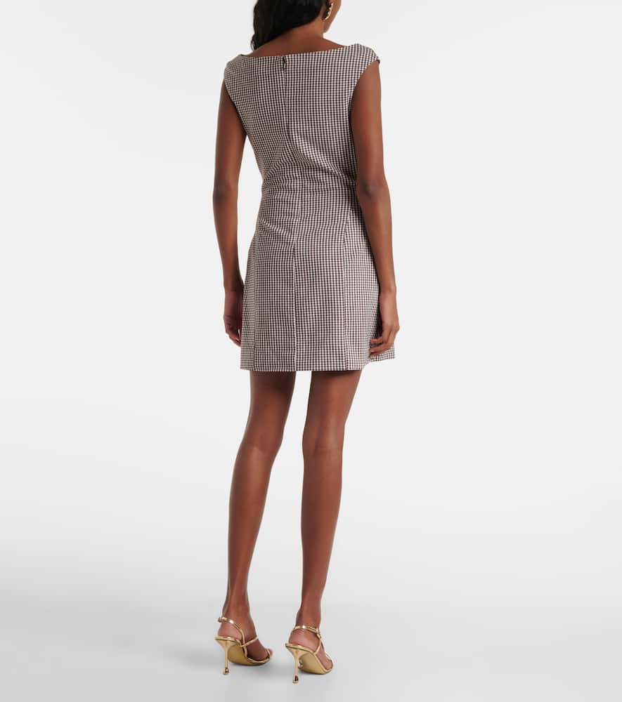 Walker checked minidress