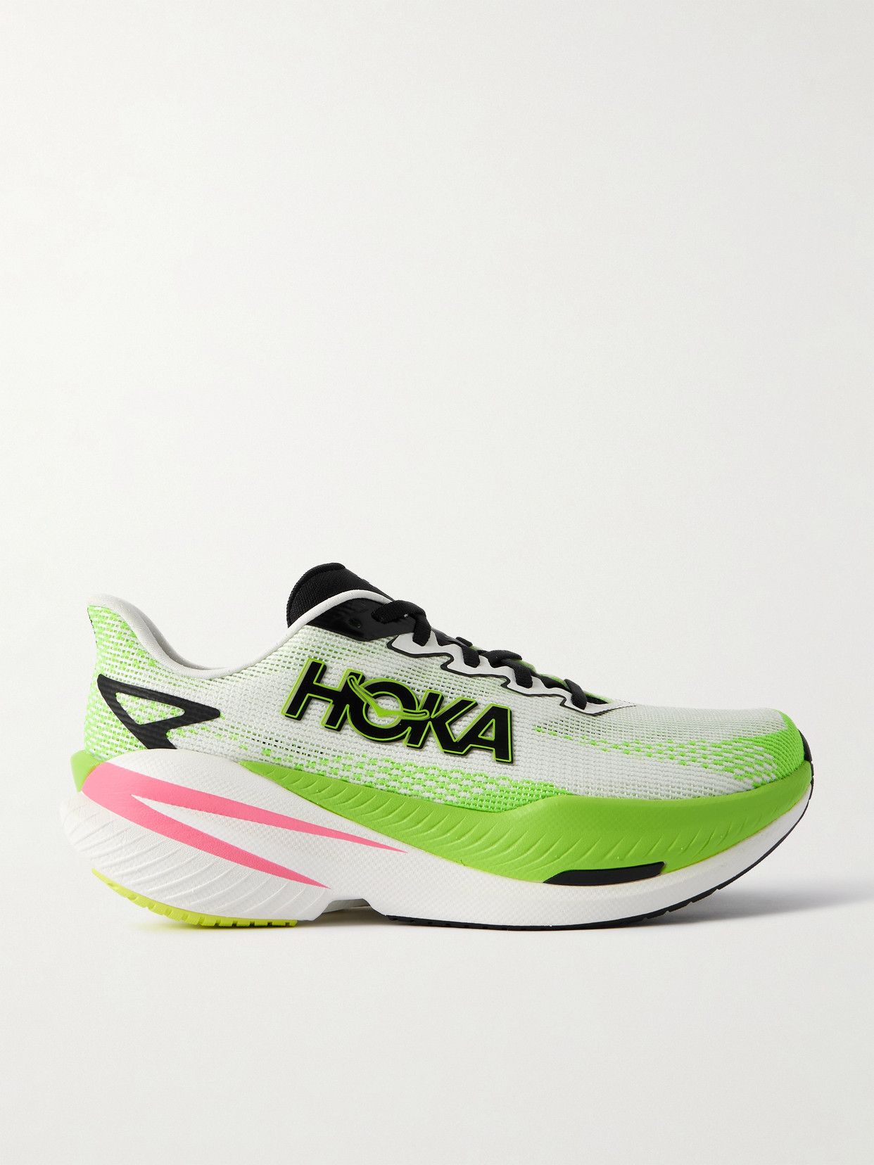 Mach X 3 Rubber-trimmed Mesh Sneakers - Green