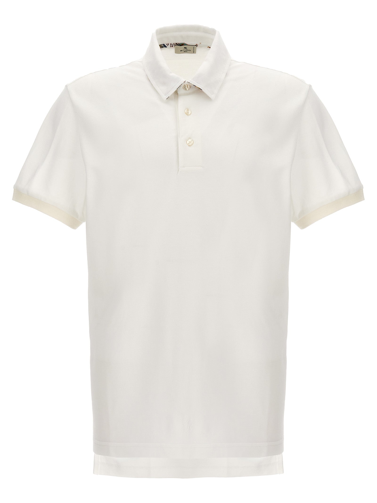 Cotton Piqué Polo Shirt — White