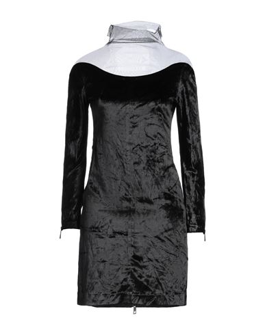 Woman Mini dress Black Size 6 Rayon, Silk, Nylon