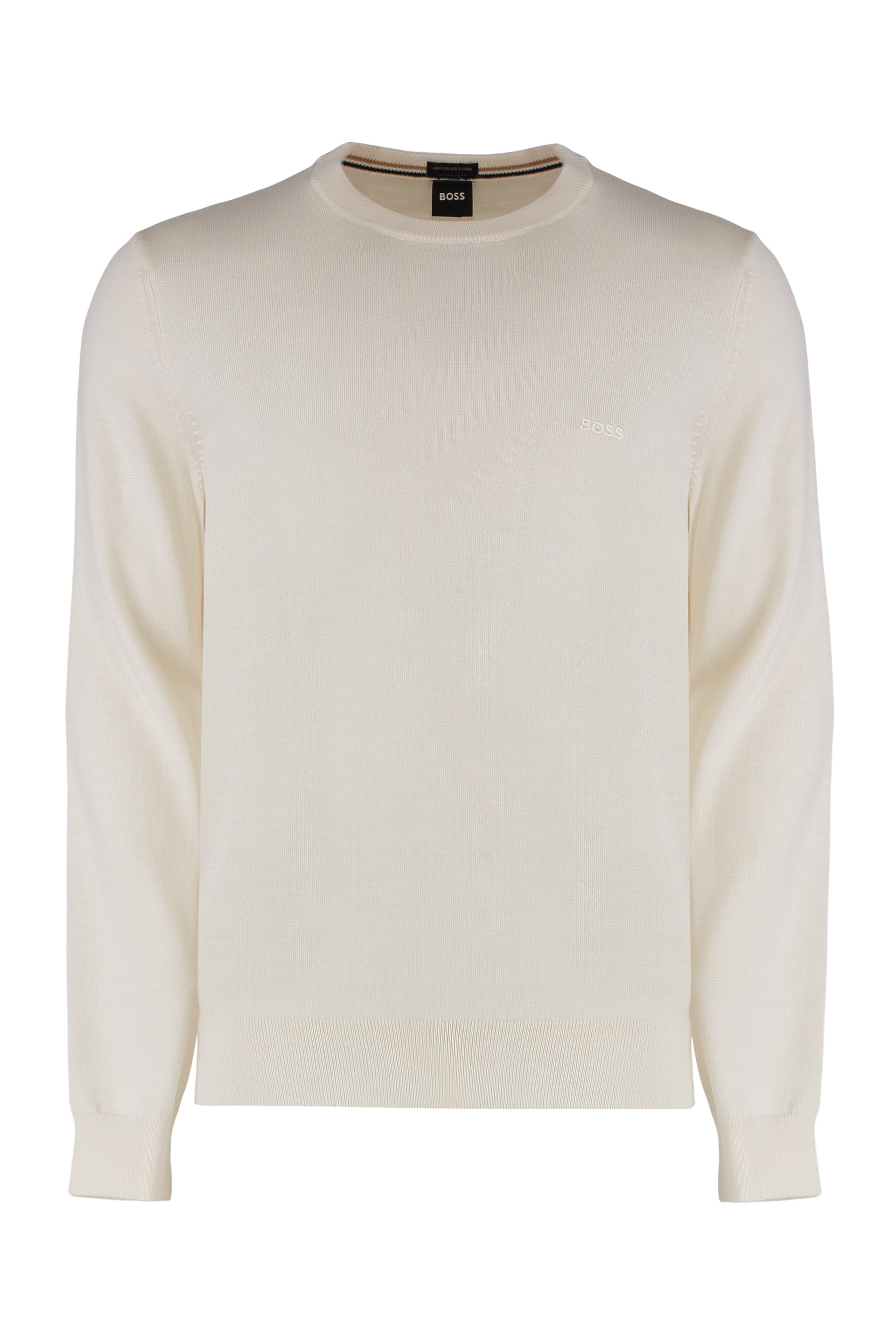 Classic Virgin Wool Crew-Neck Sweater for Men