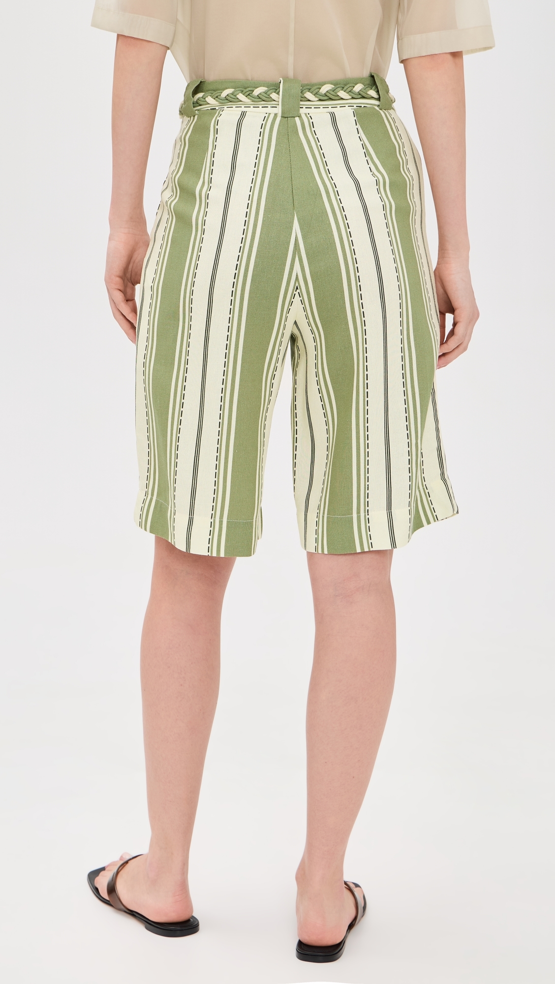 Relaxing Stripe Bermuda Shorts Relaxing Stripe