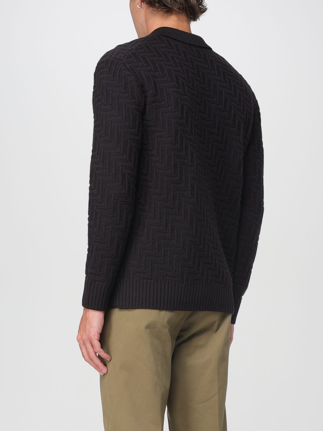 Cardigan Men color Brown