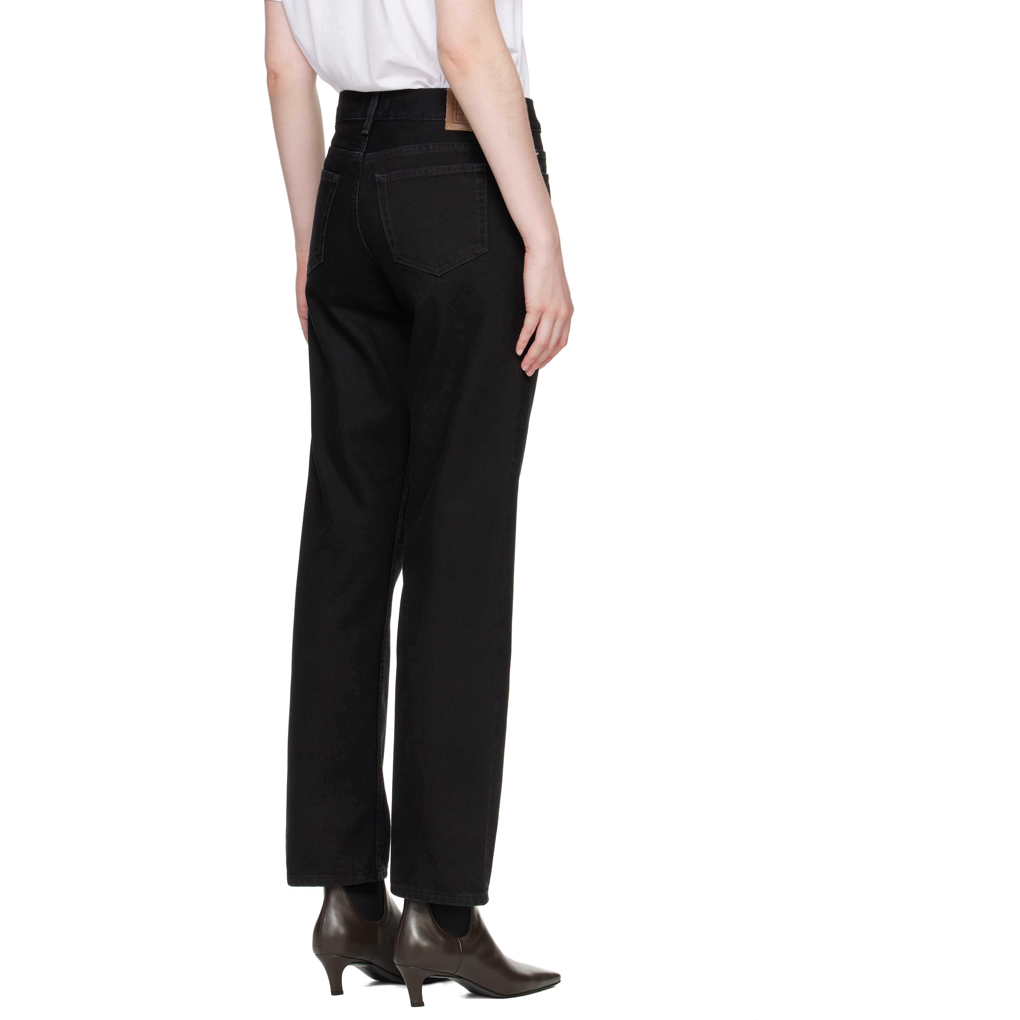 Black Low Straight Jeans