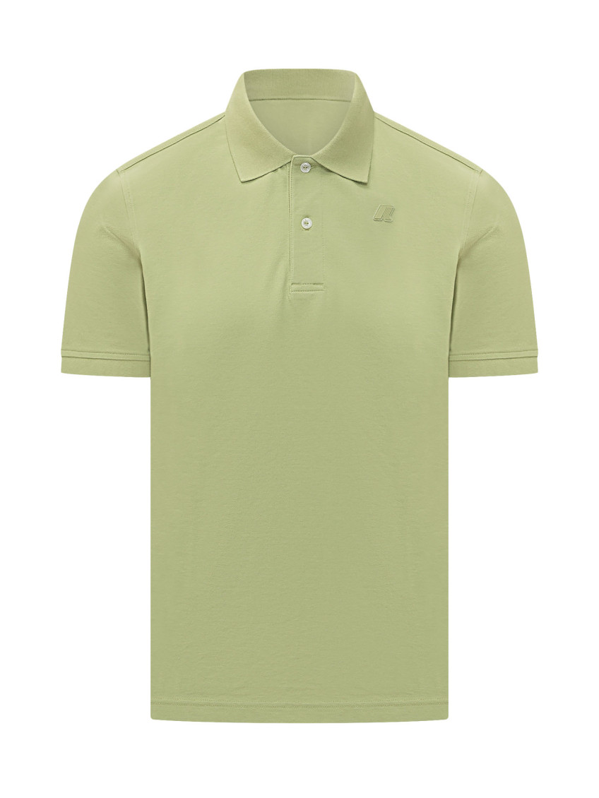 Green Logo Shirt Collar Polo