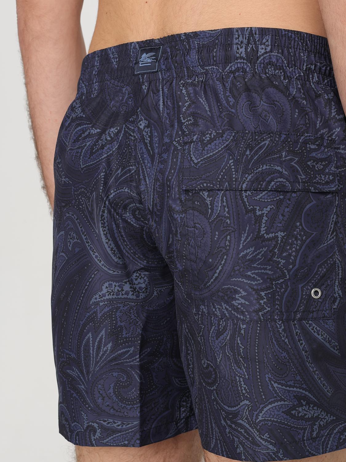 Paisley-print swim shorts - Blue